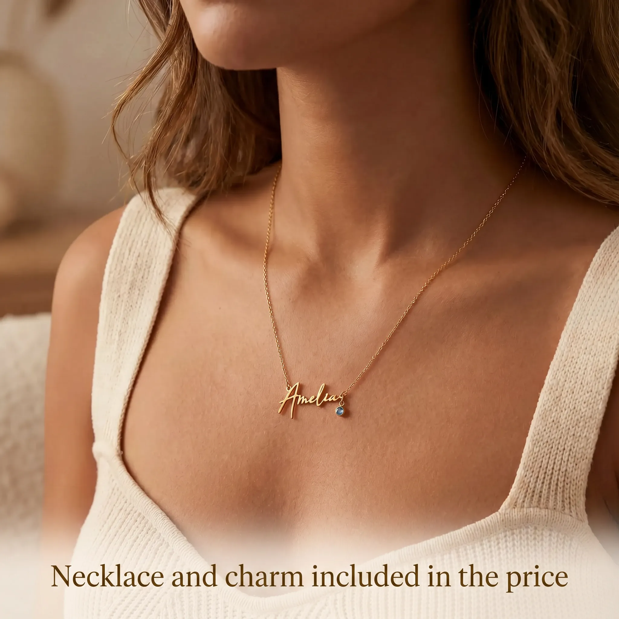 Name Necklace & Charm - Image 2