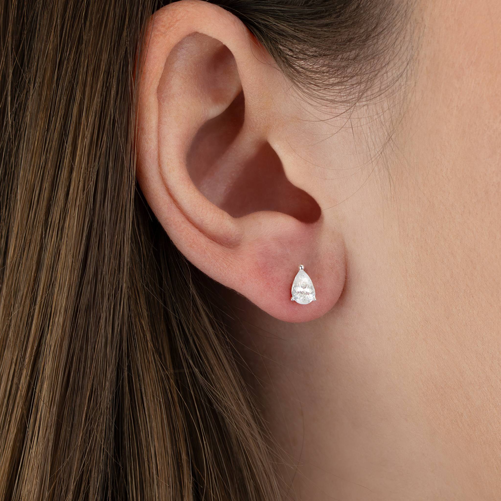 Teardrop Stud Earrings