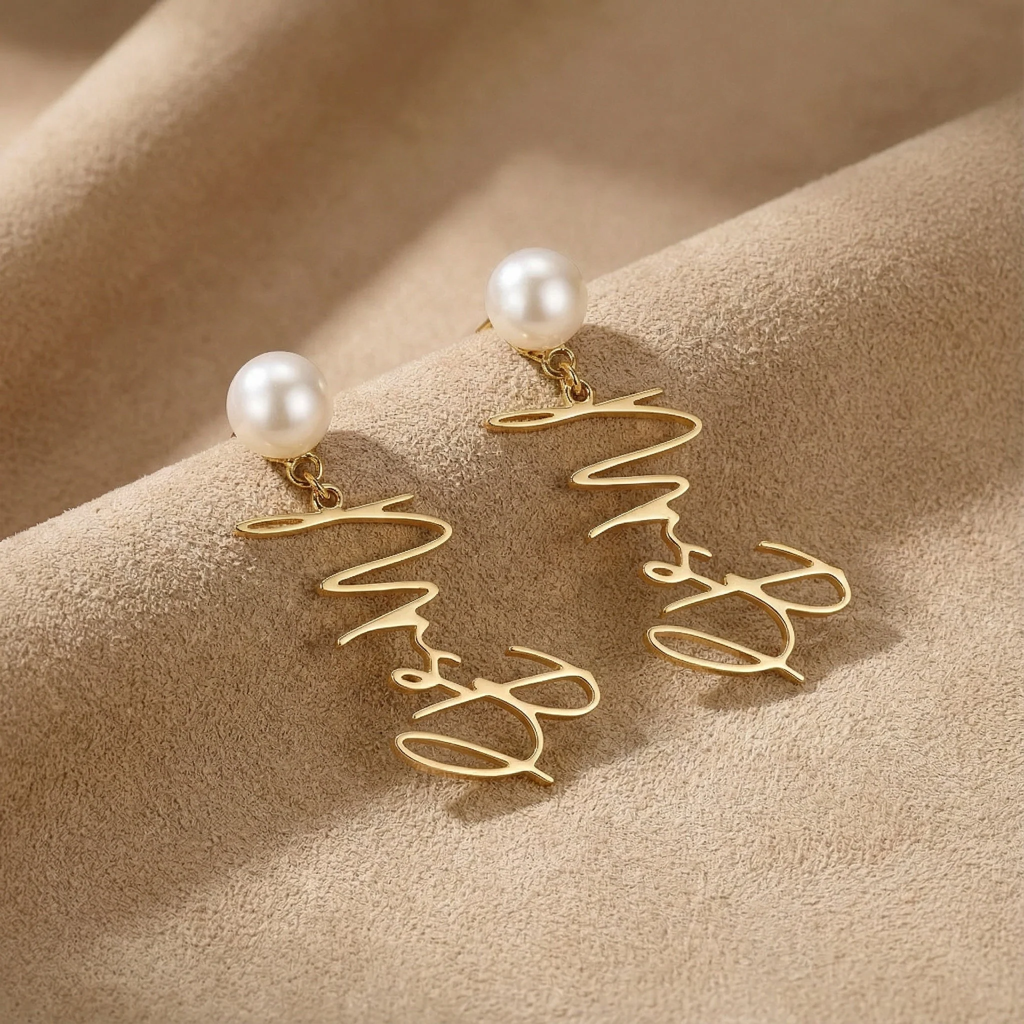 Personalised Mrs Earrings - Image 4