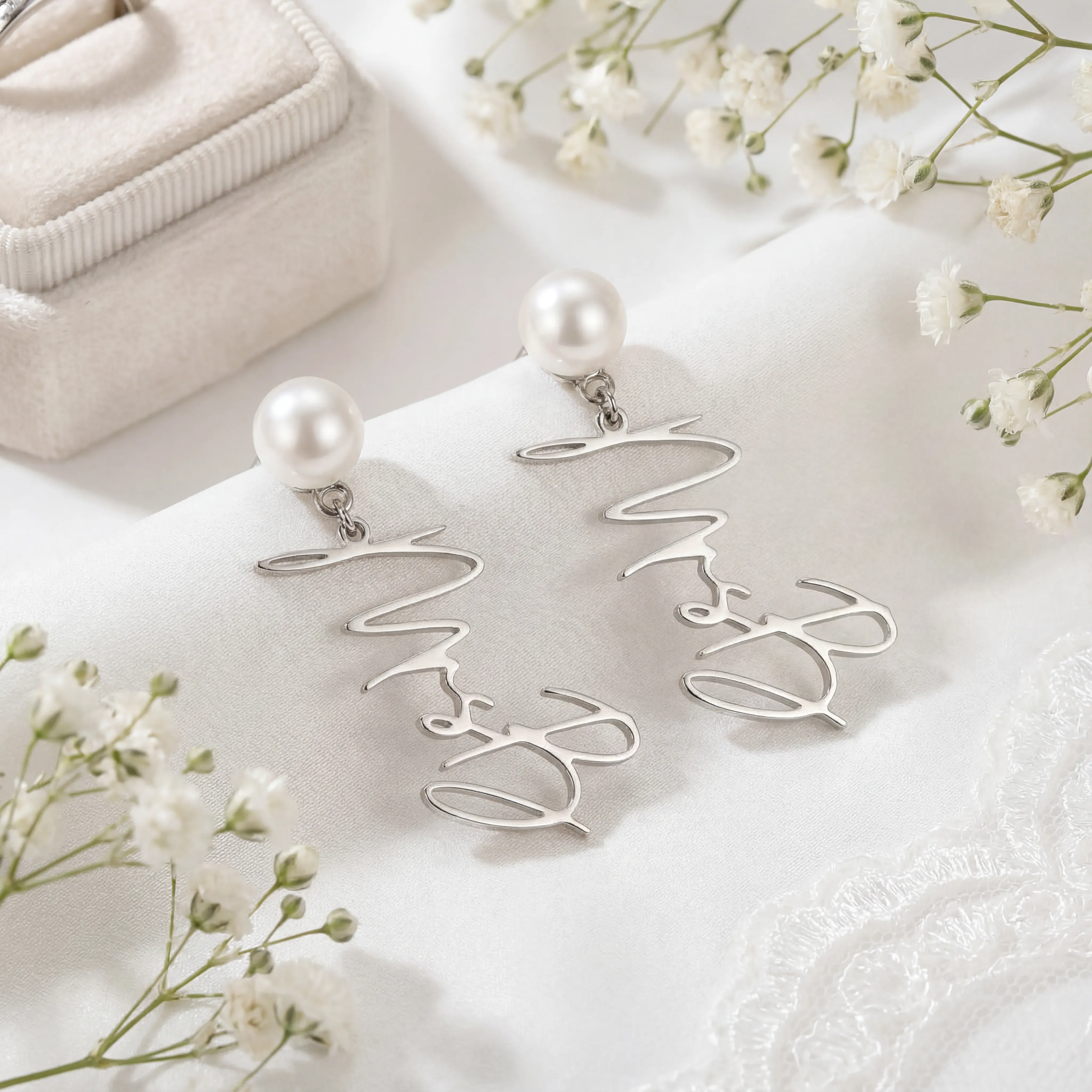 Personalised Mrs Earrings - Image 6