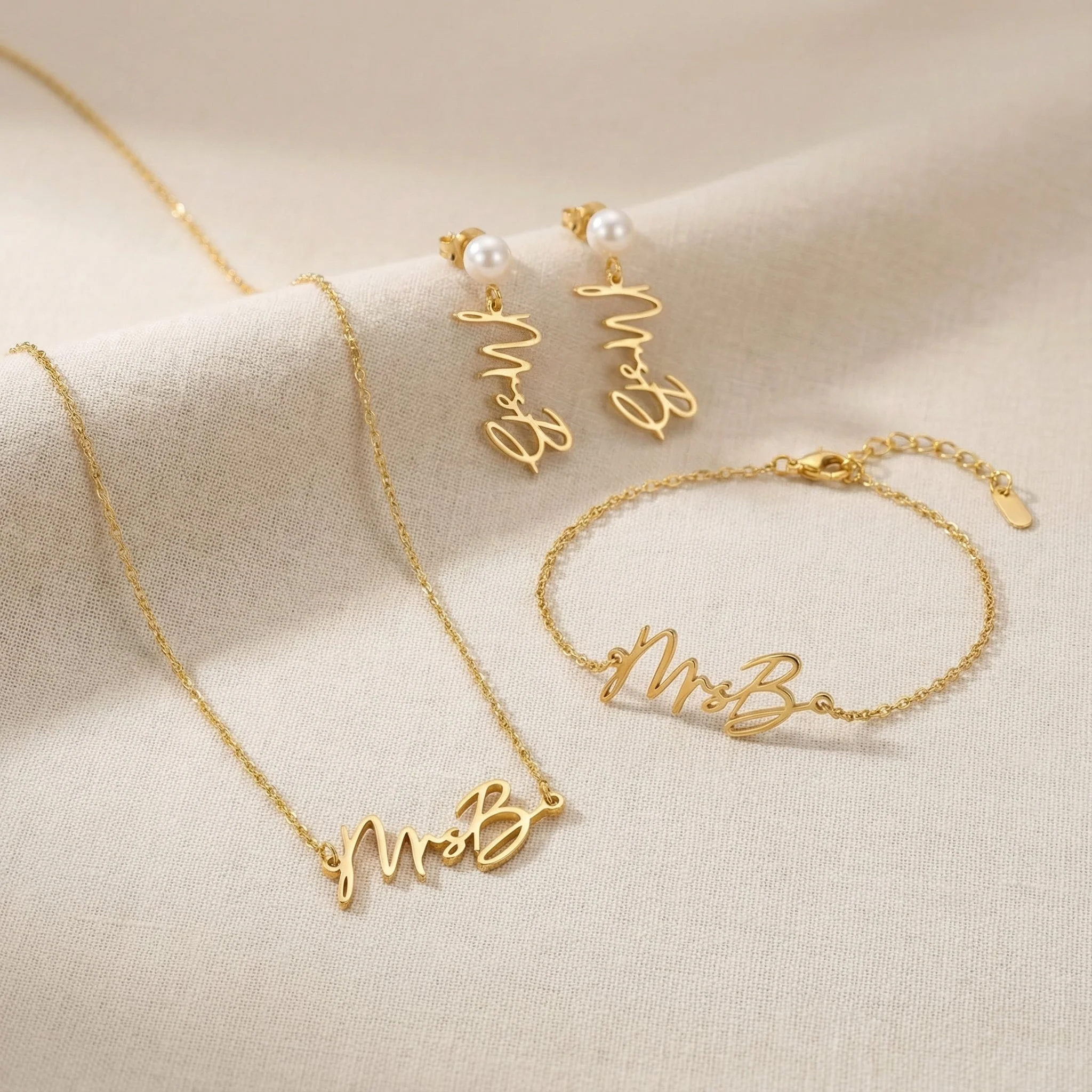 Personalised Mrs Earrings - Image 7