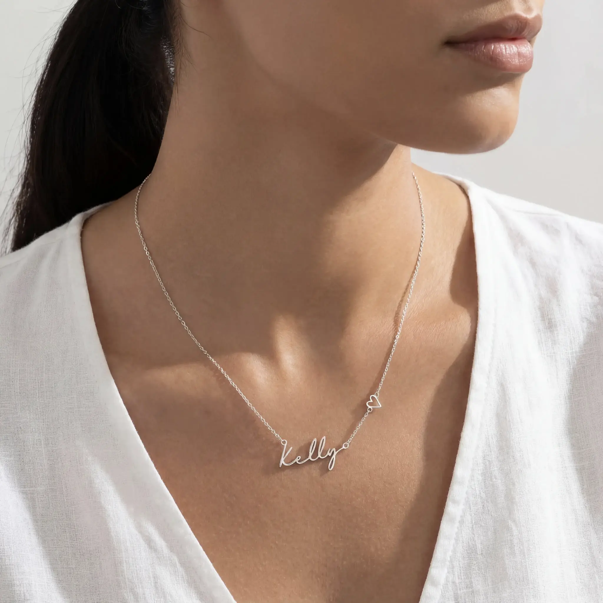 Personalised Name & Heart Necklace - Image 3