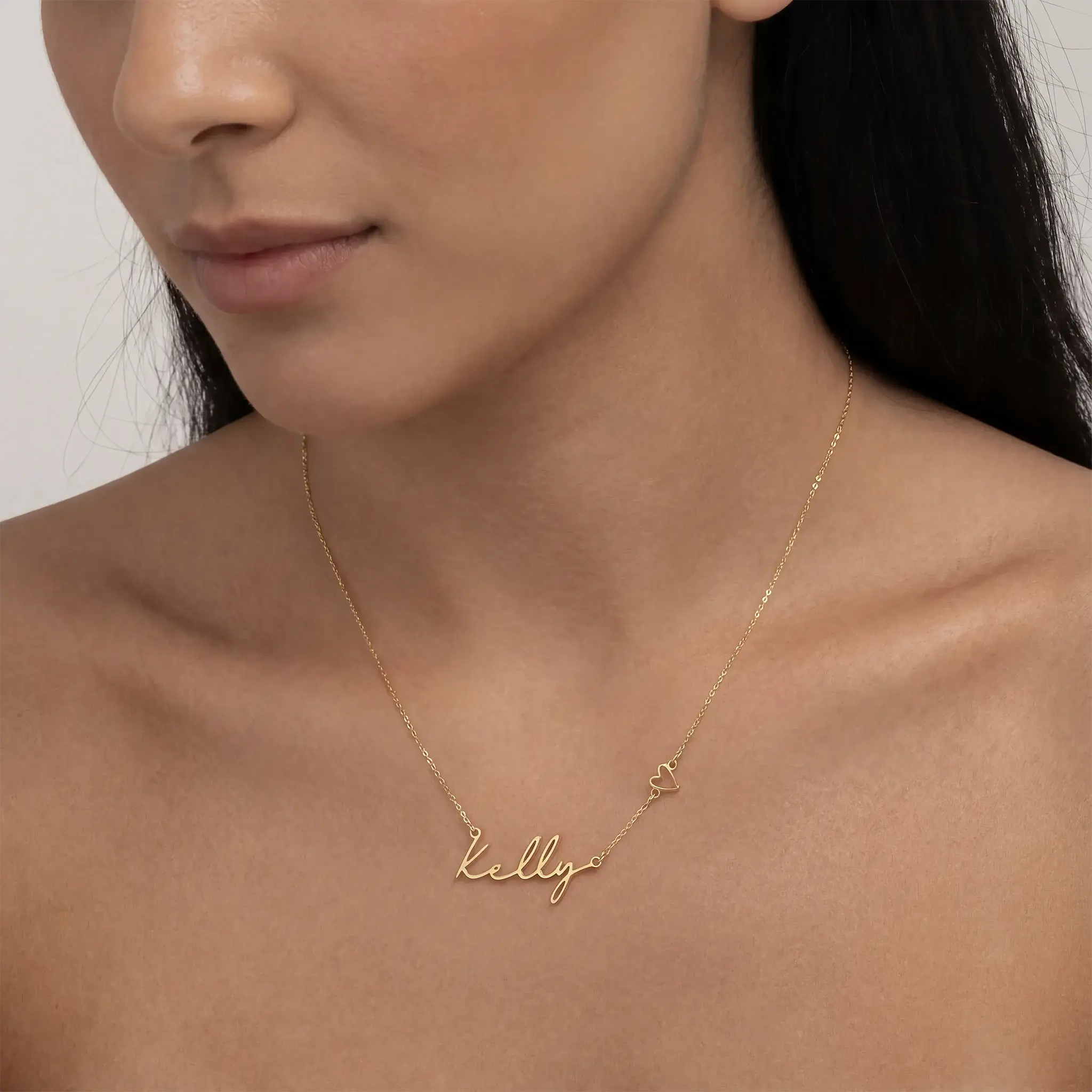 Personalised Name & Heart Necklace - Image 5