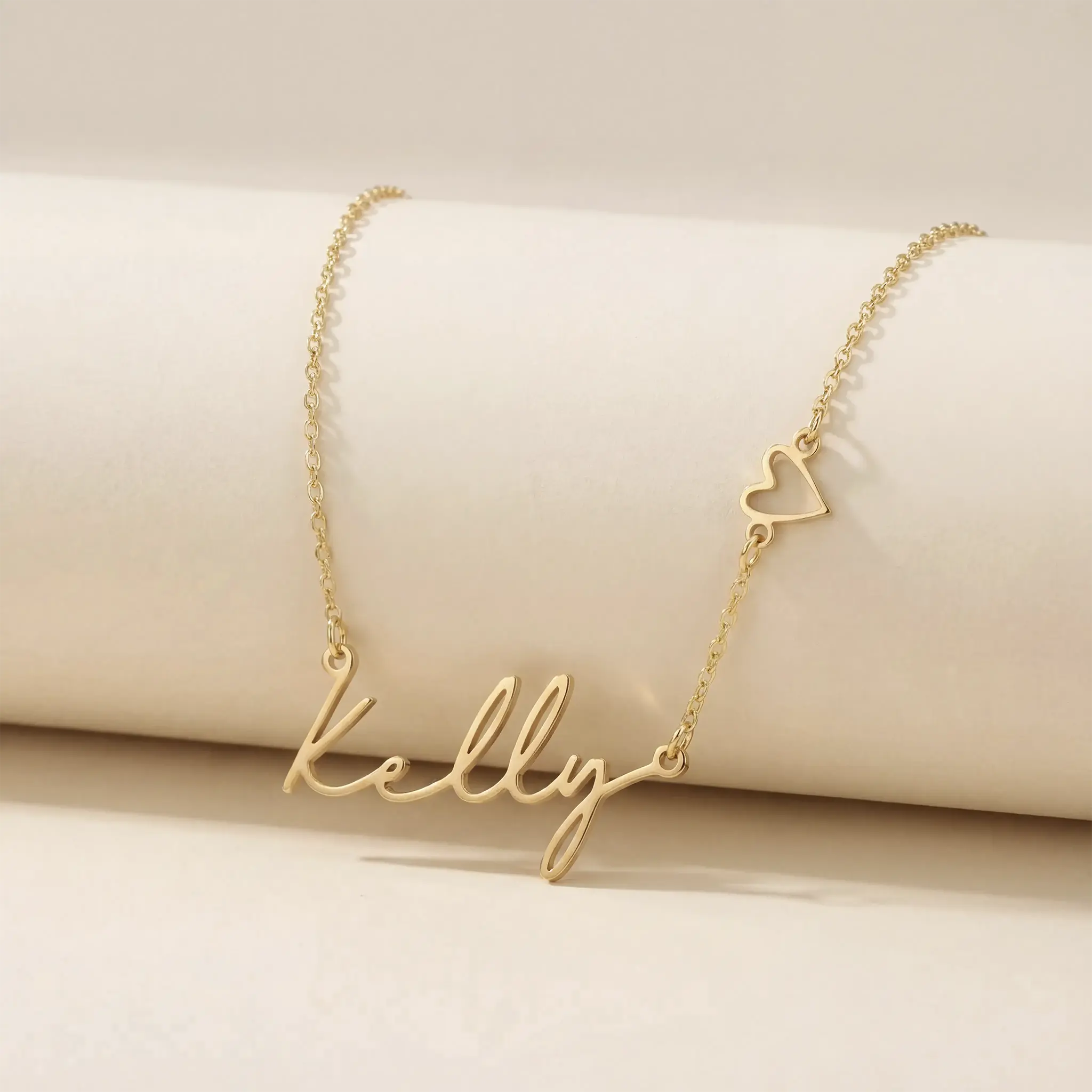 Personalised Name & Heart Necklace - Image 8