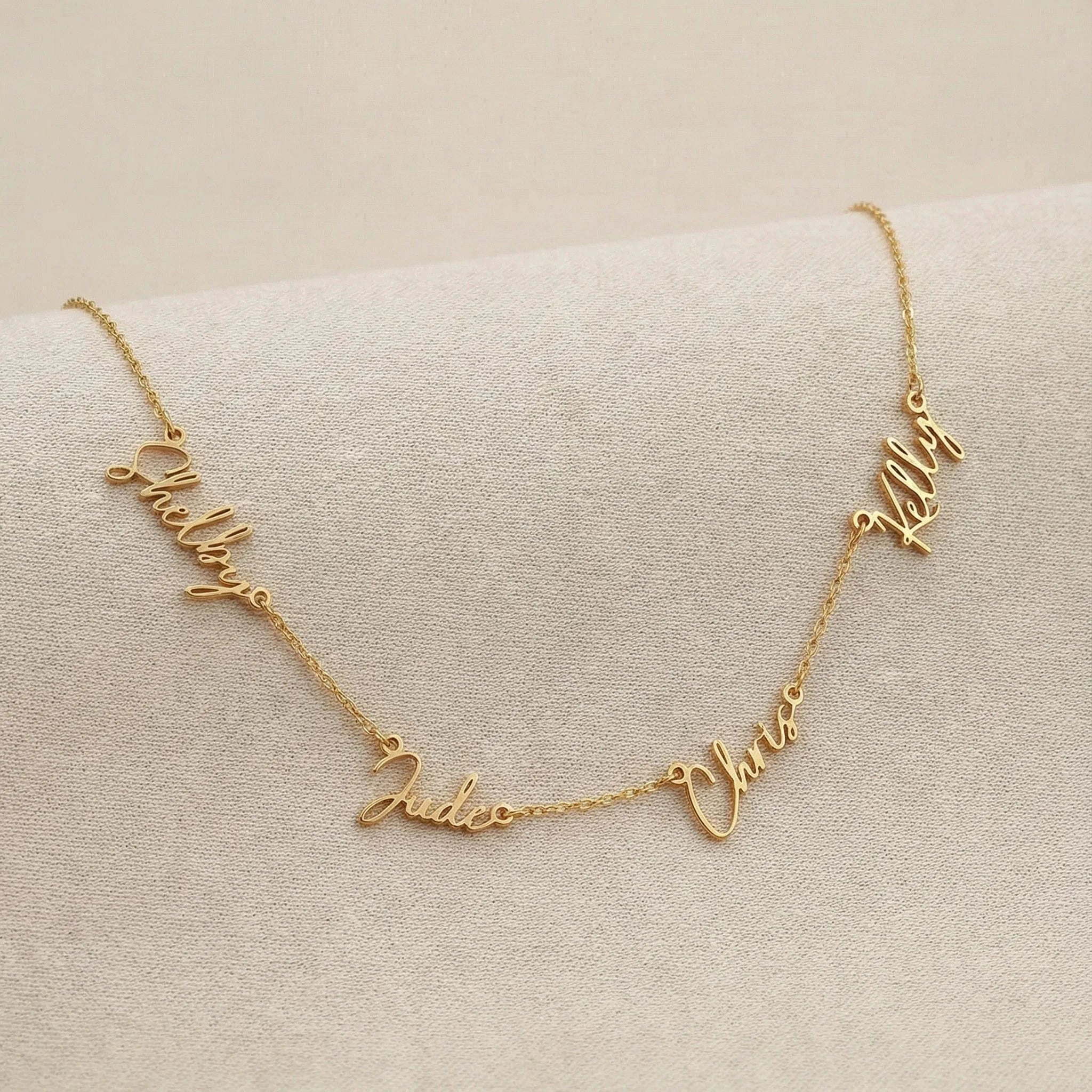 Personalised Quadruple Name Necklace - Image 6