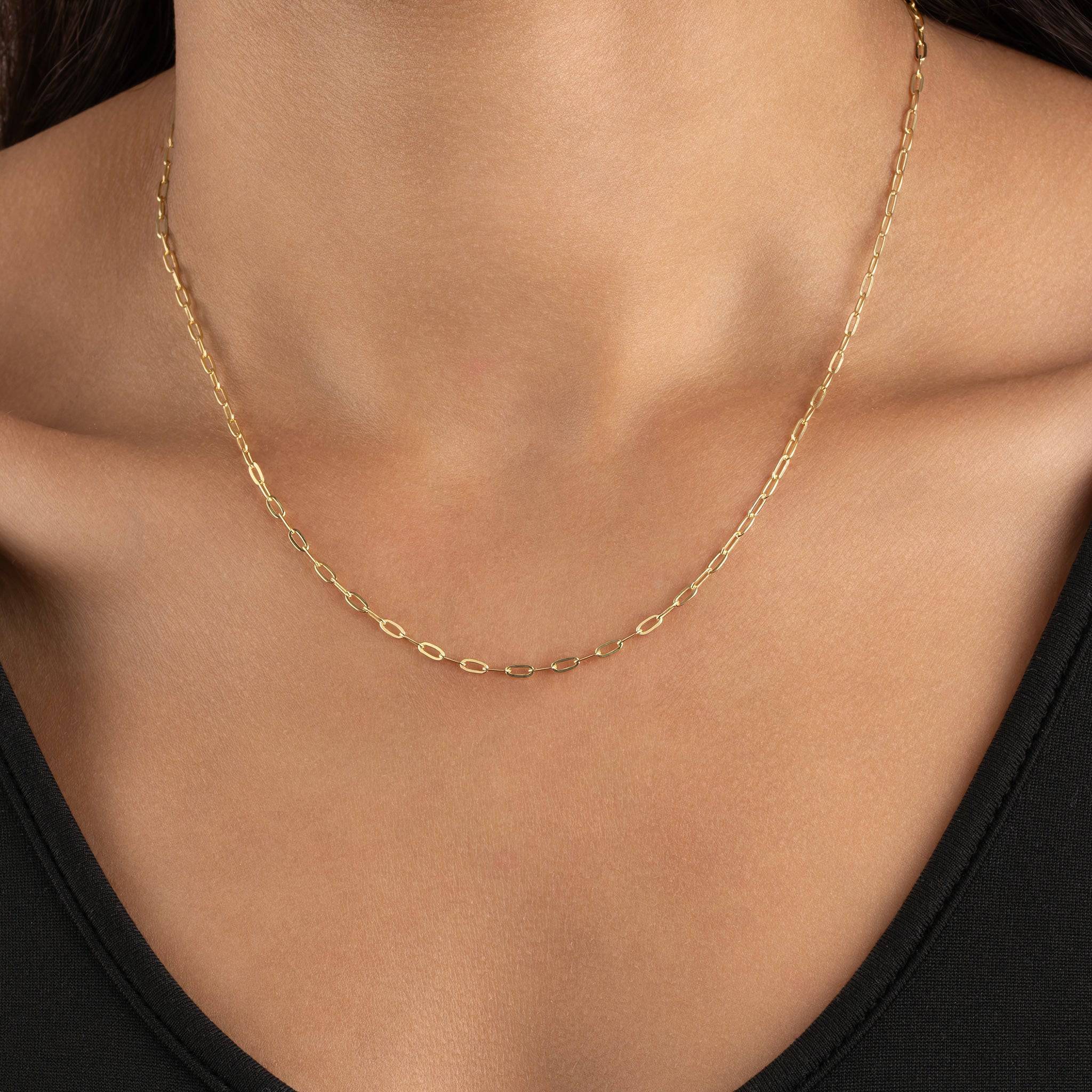 Plain Paperclip Necklace