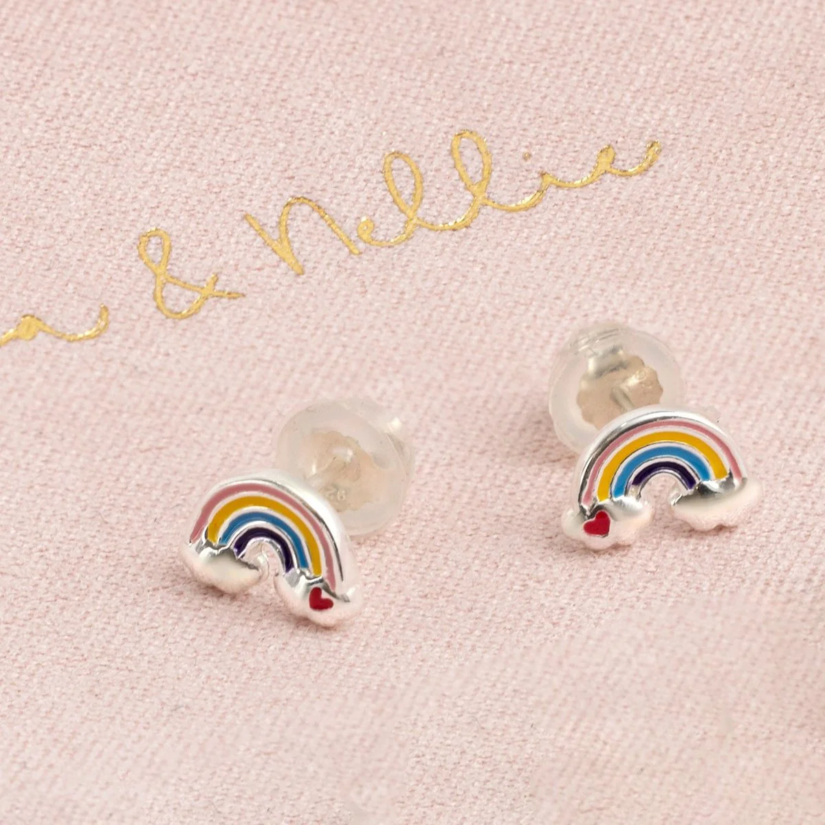 Kids Rainbow Stud Earrings - Image 2