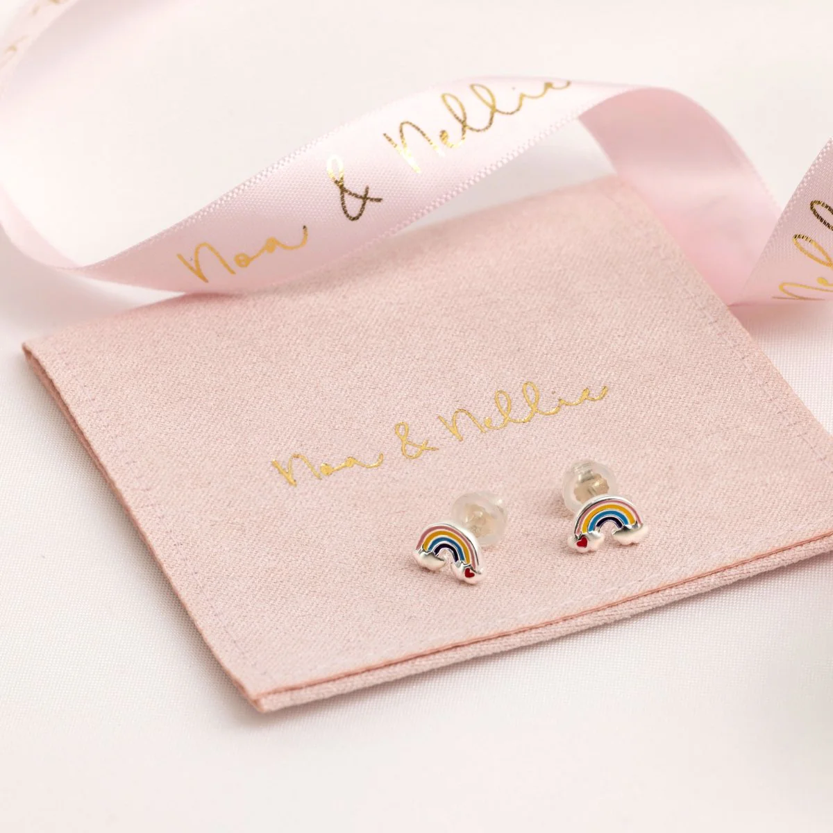 Kids Rainbow Stud Earrings - Image 3