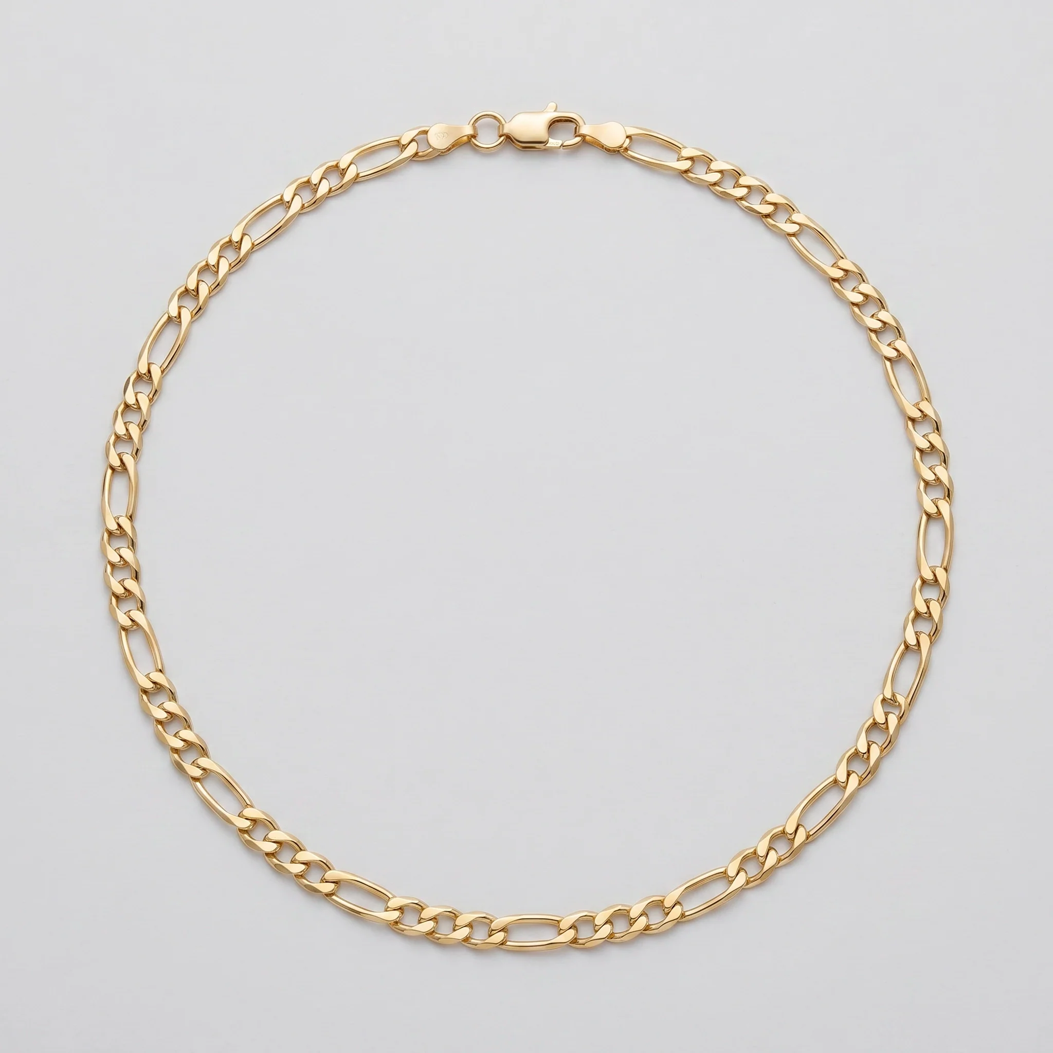 Round & Oval Link Necklace