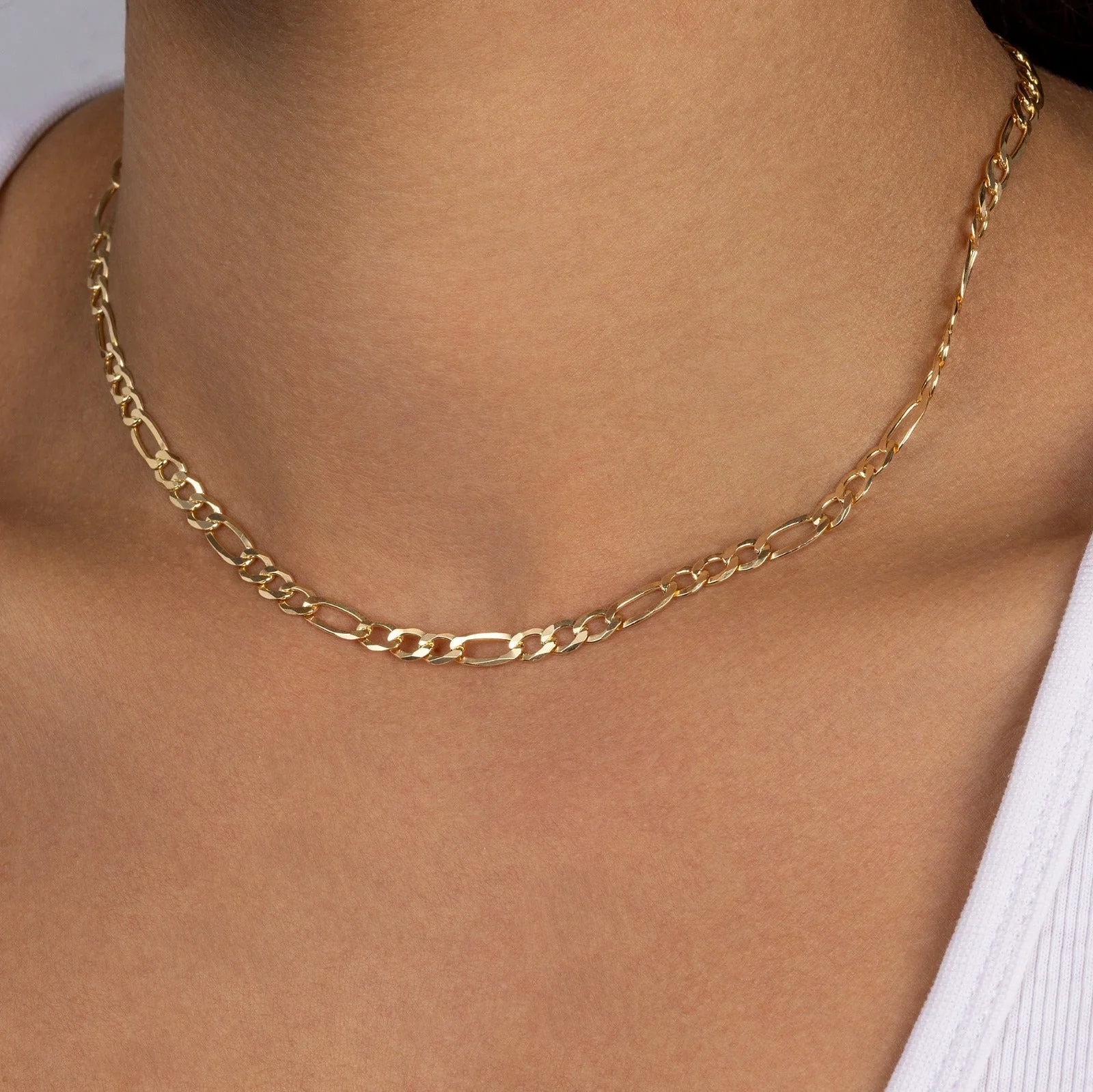 Round & Oval Link Necklace - Image 2