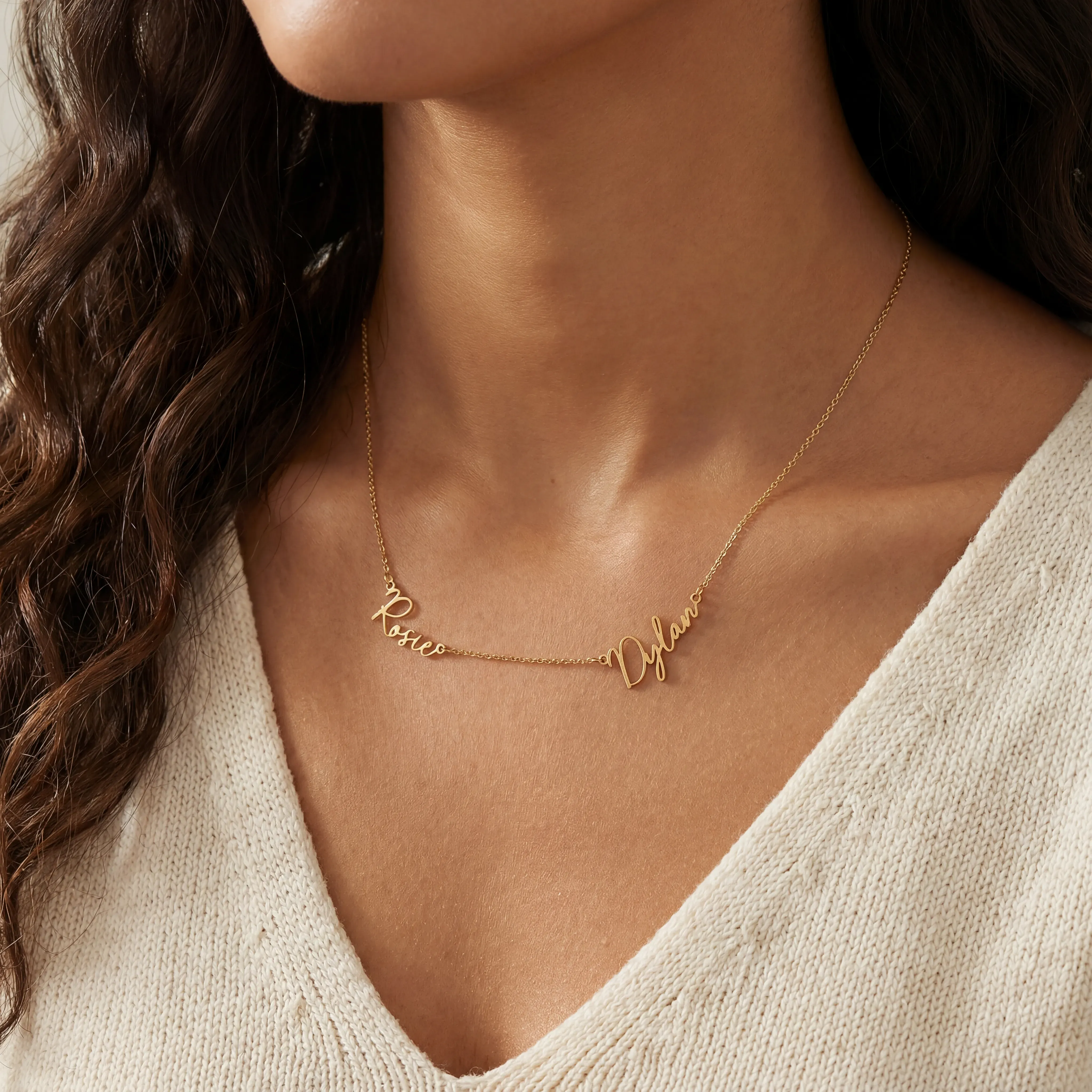 Personalised Double Name Necklace - Image 10