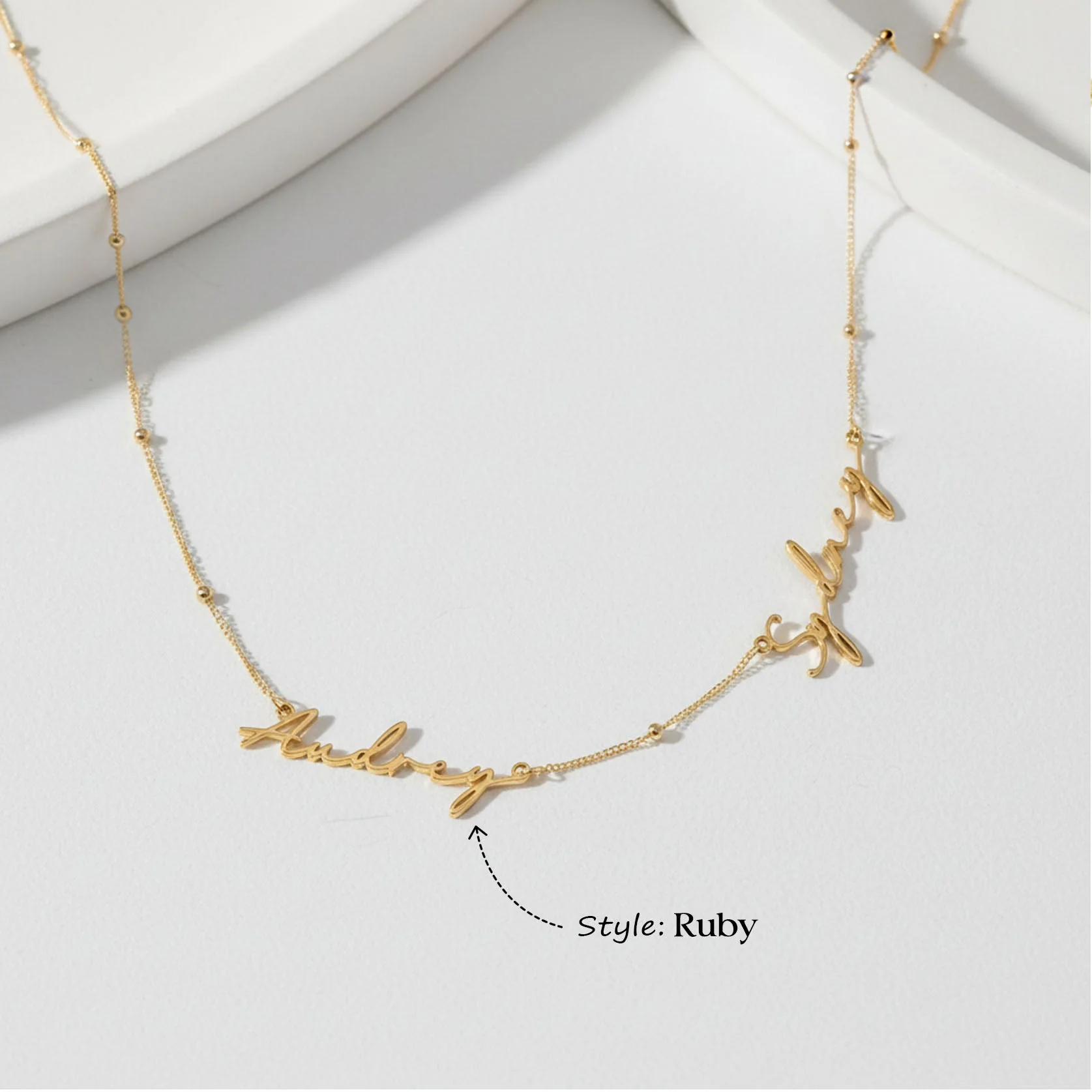Personalised Double Name Necklace - Image 13