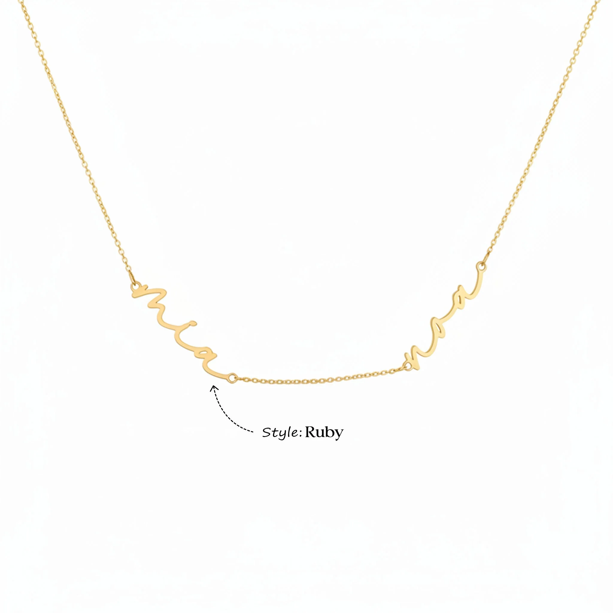 Personalised Double Name Necklace - Image 15