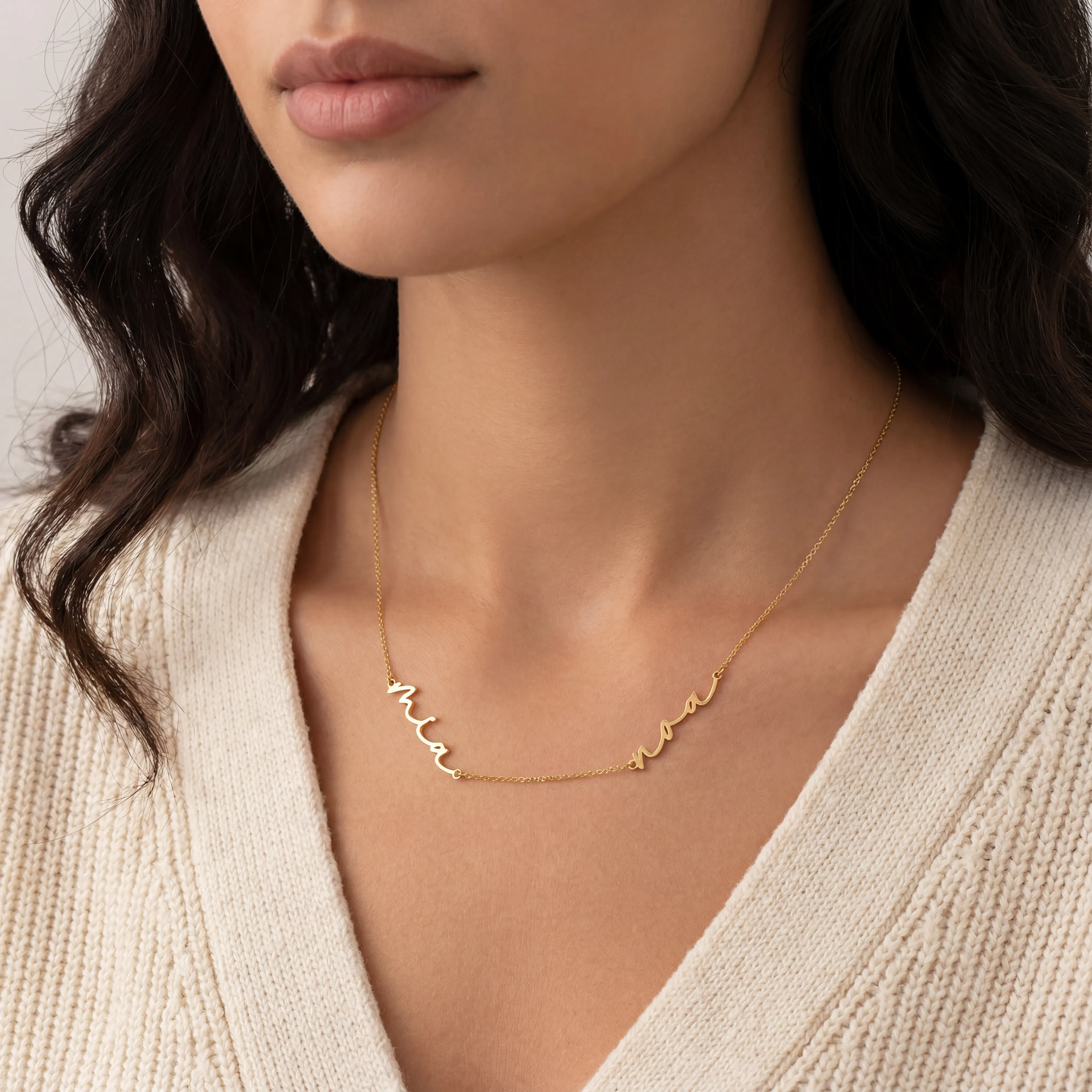 Personalised Double Name Necklace - Image 6