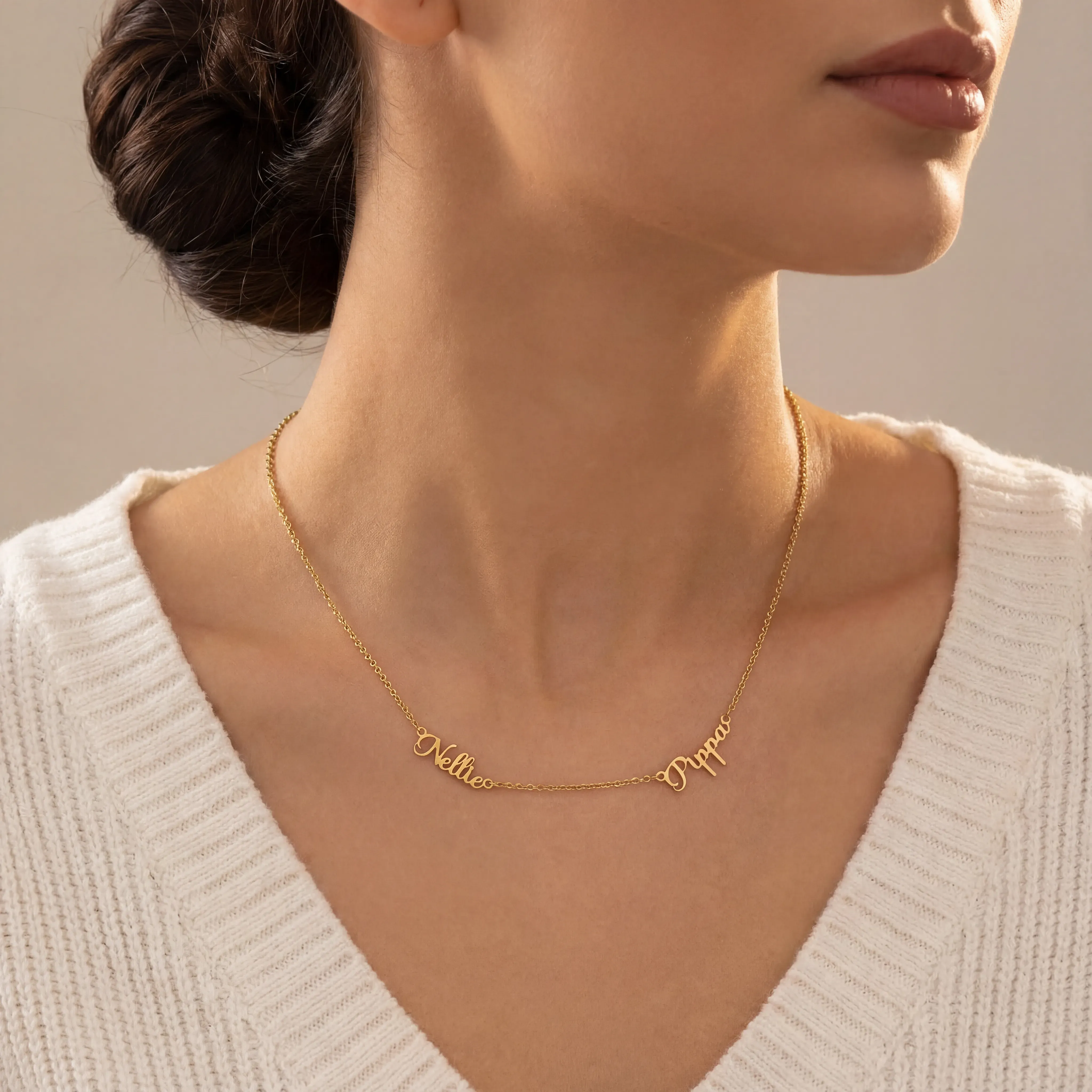 Personalised Double Name Necklace - Image 7
