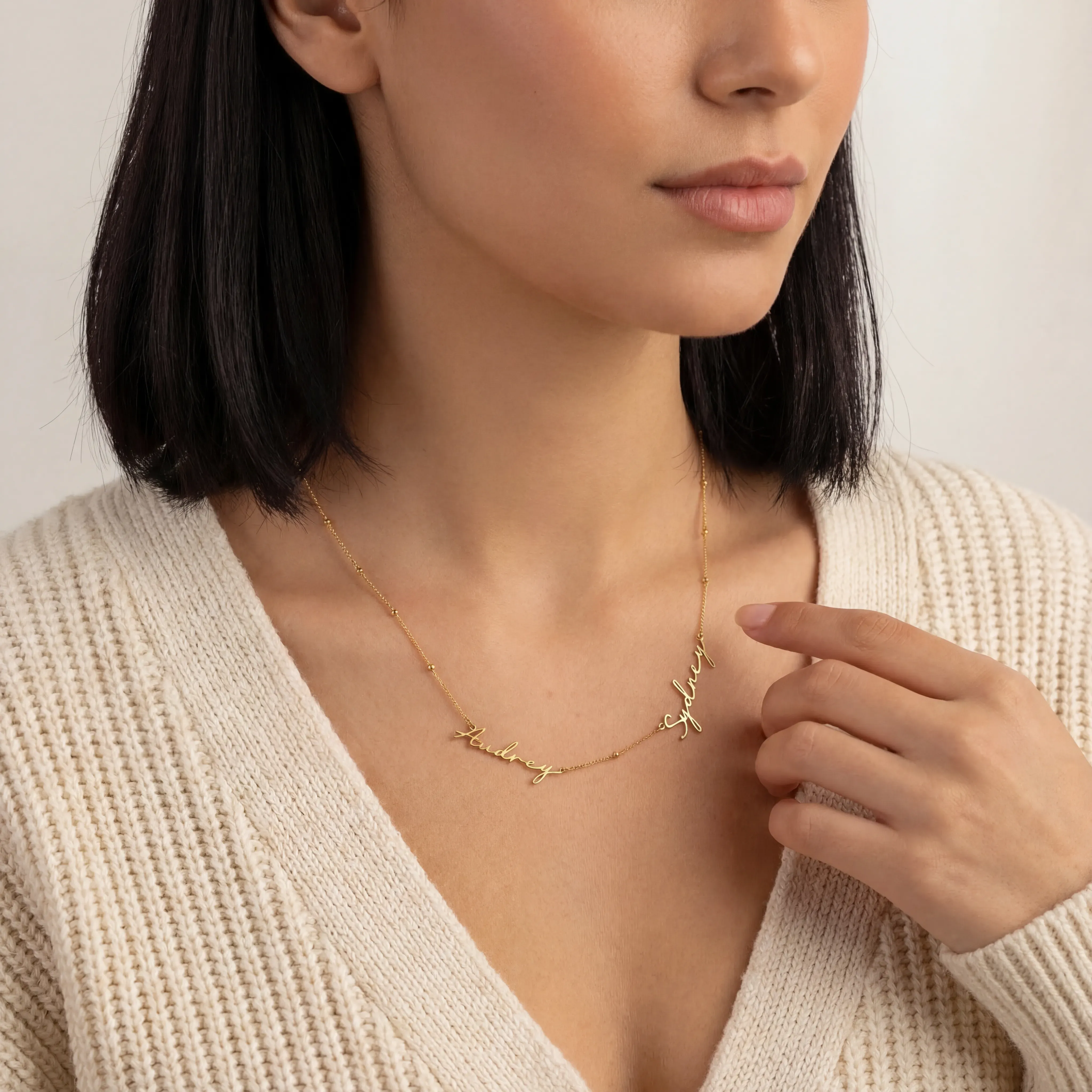 Personalised Double Name Necklace - Image 9