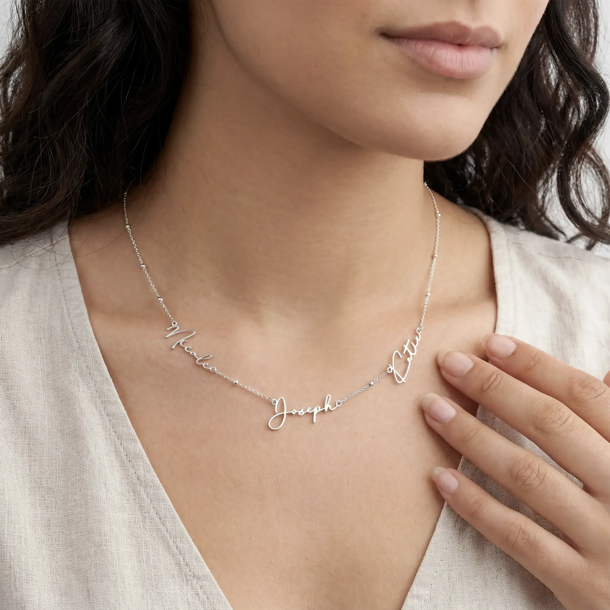 Personalised Triple Name Necklace - Image 10