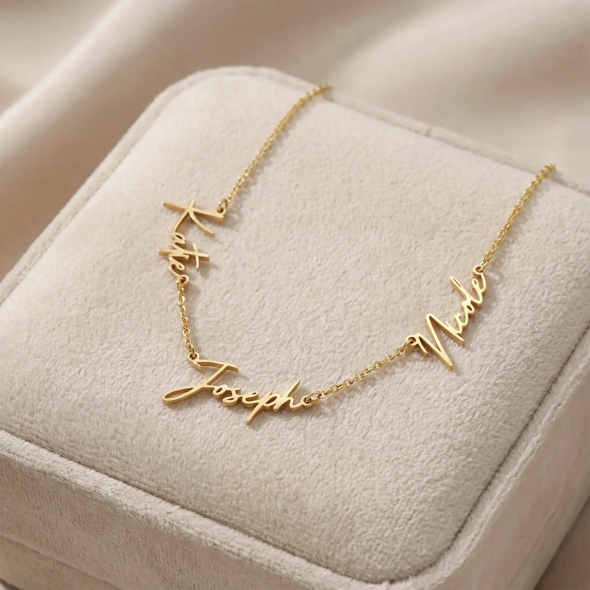 Personalised Triple Name Necklace - Image 4