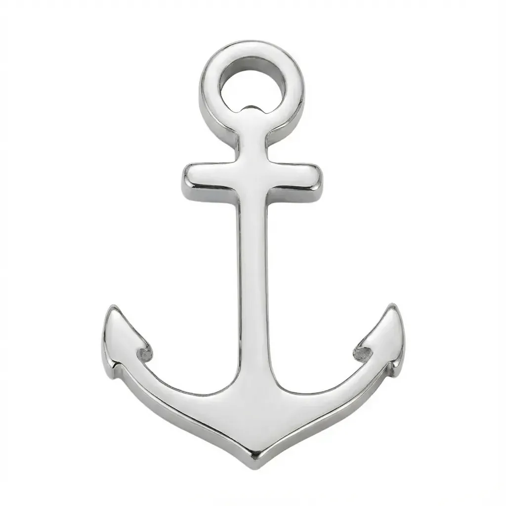 Silver Anchor Symbol Charm