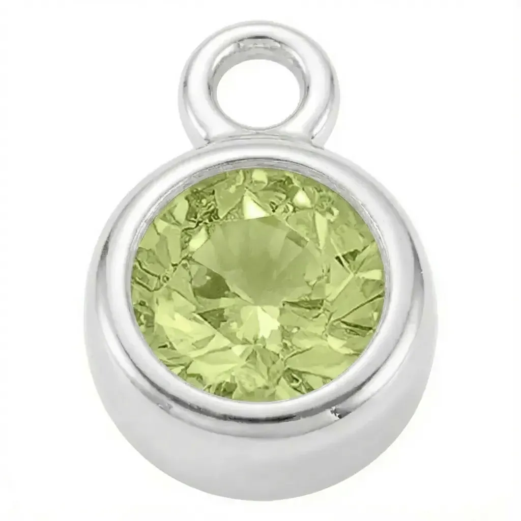 Silver - August Peridot Birthstone