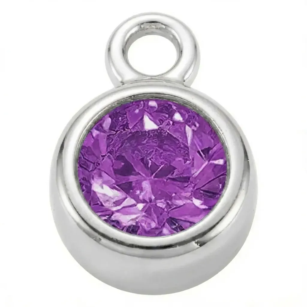 Silver - February Amethyst Birthstone