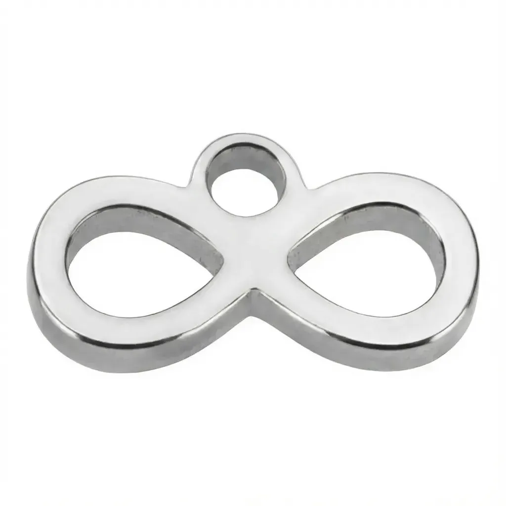 Silver Infinity Symbol Charm