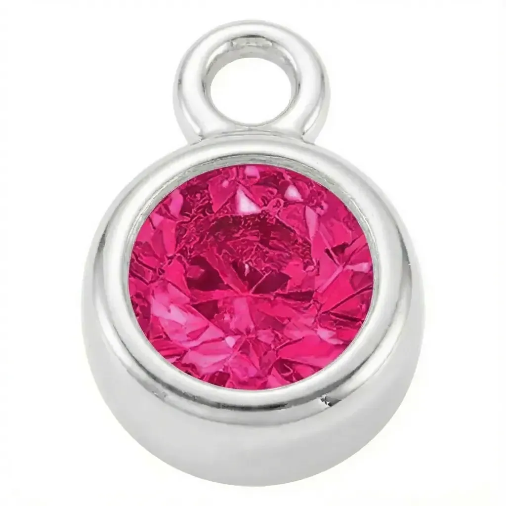 Silver - July Ruby Birthstone