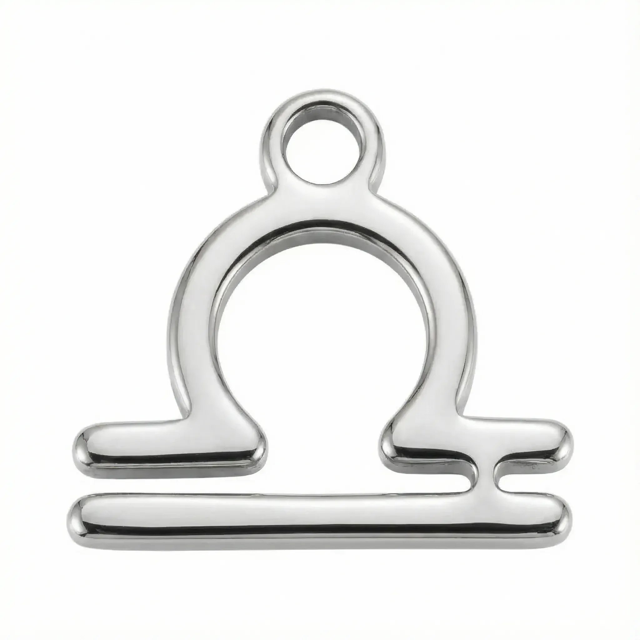 Silver Libra Zodiac Charm