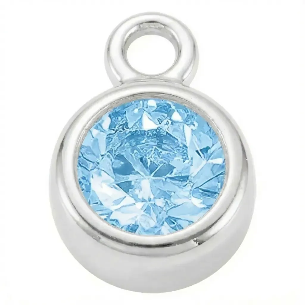 Silver - March Aquamarine Birthstone