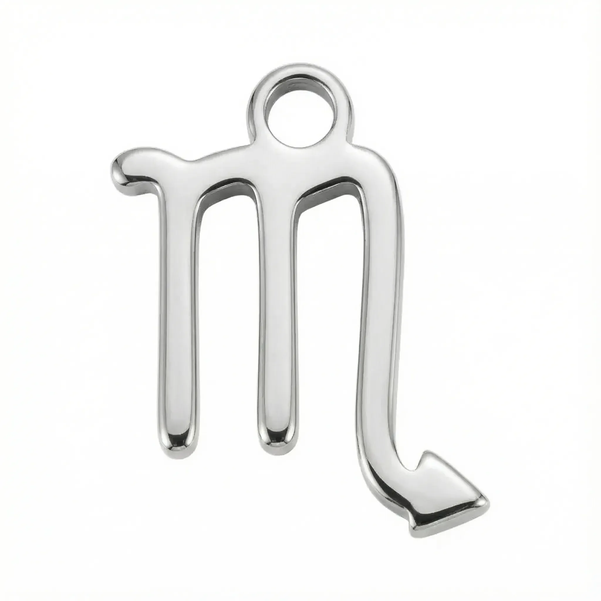 Silver Scorpio Zodiac Charm