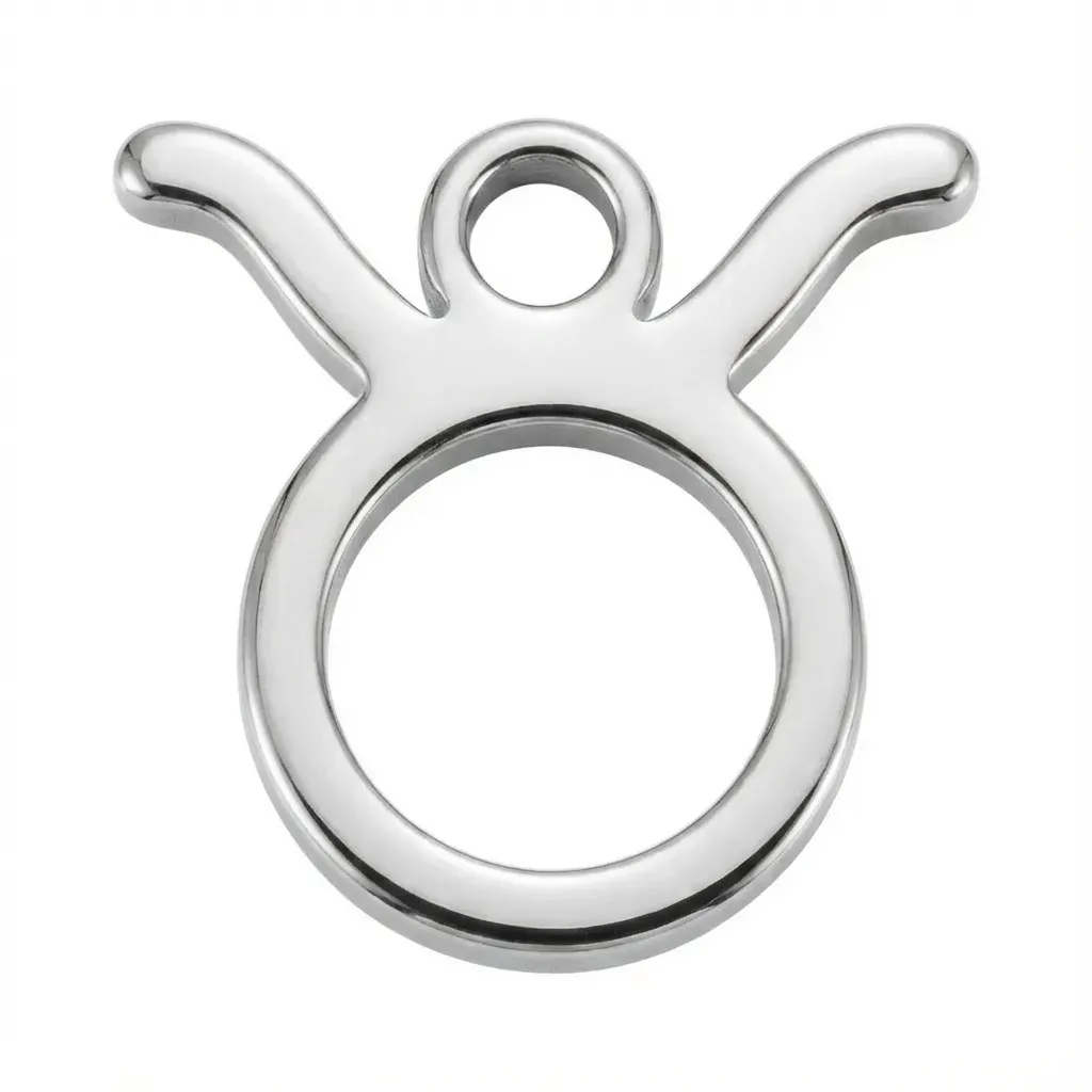 Silver Taurus Zodiac Charm