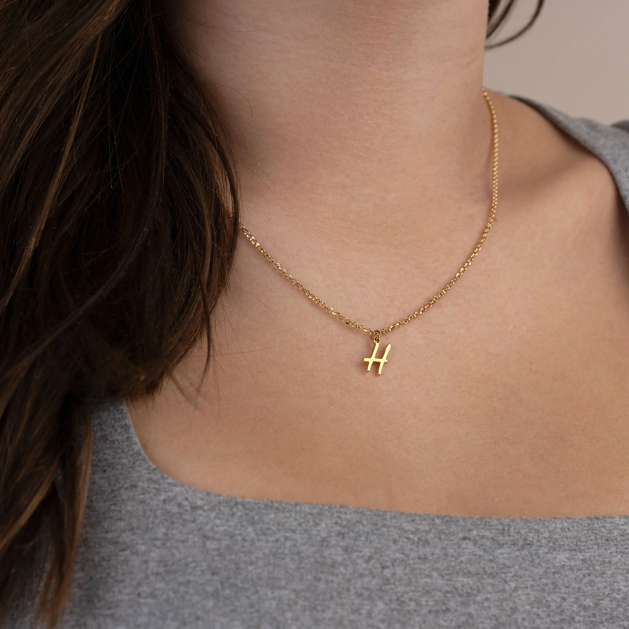 Single Initial Necklace - Image 10