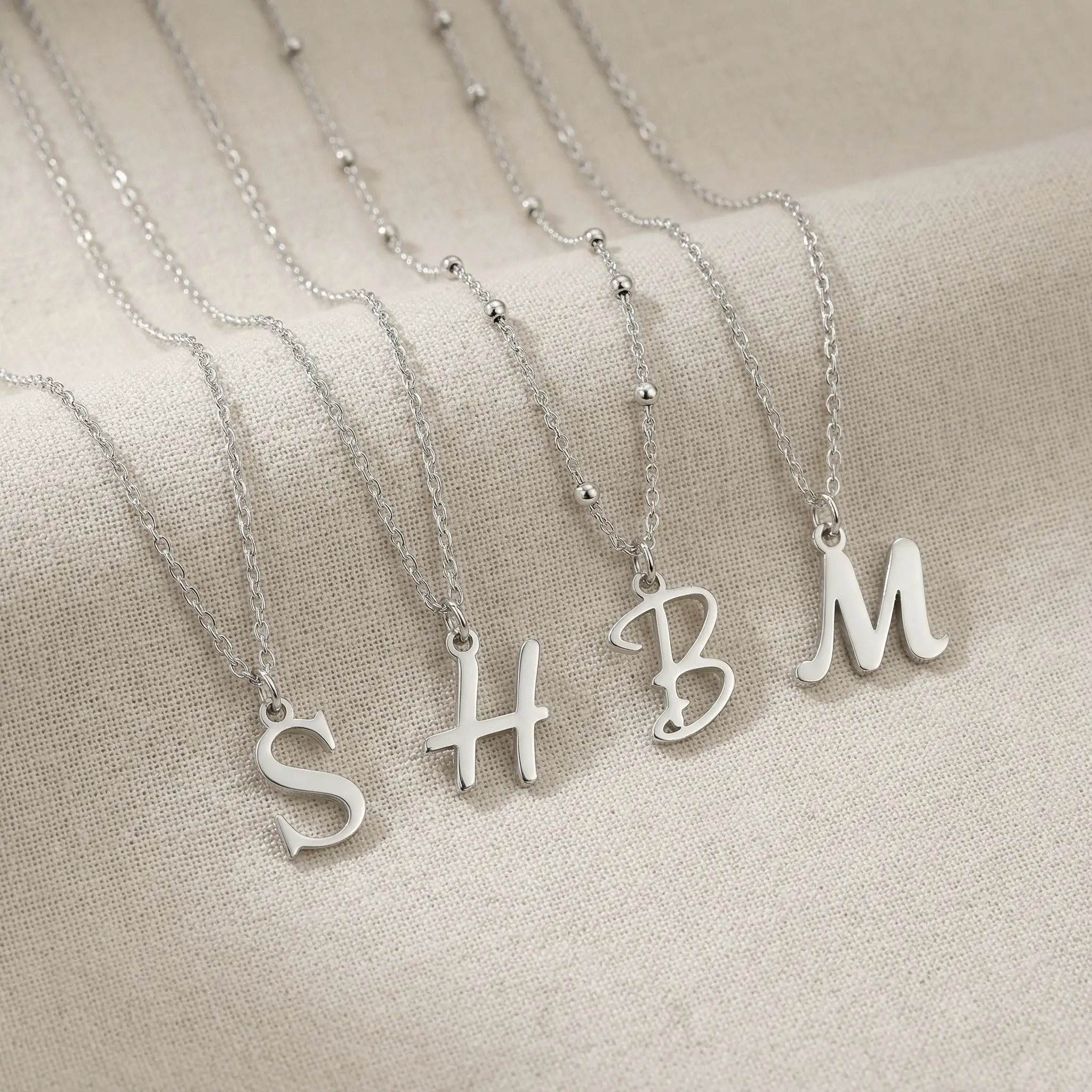 Single Initial Necklace - Image 4