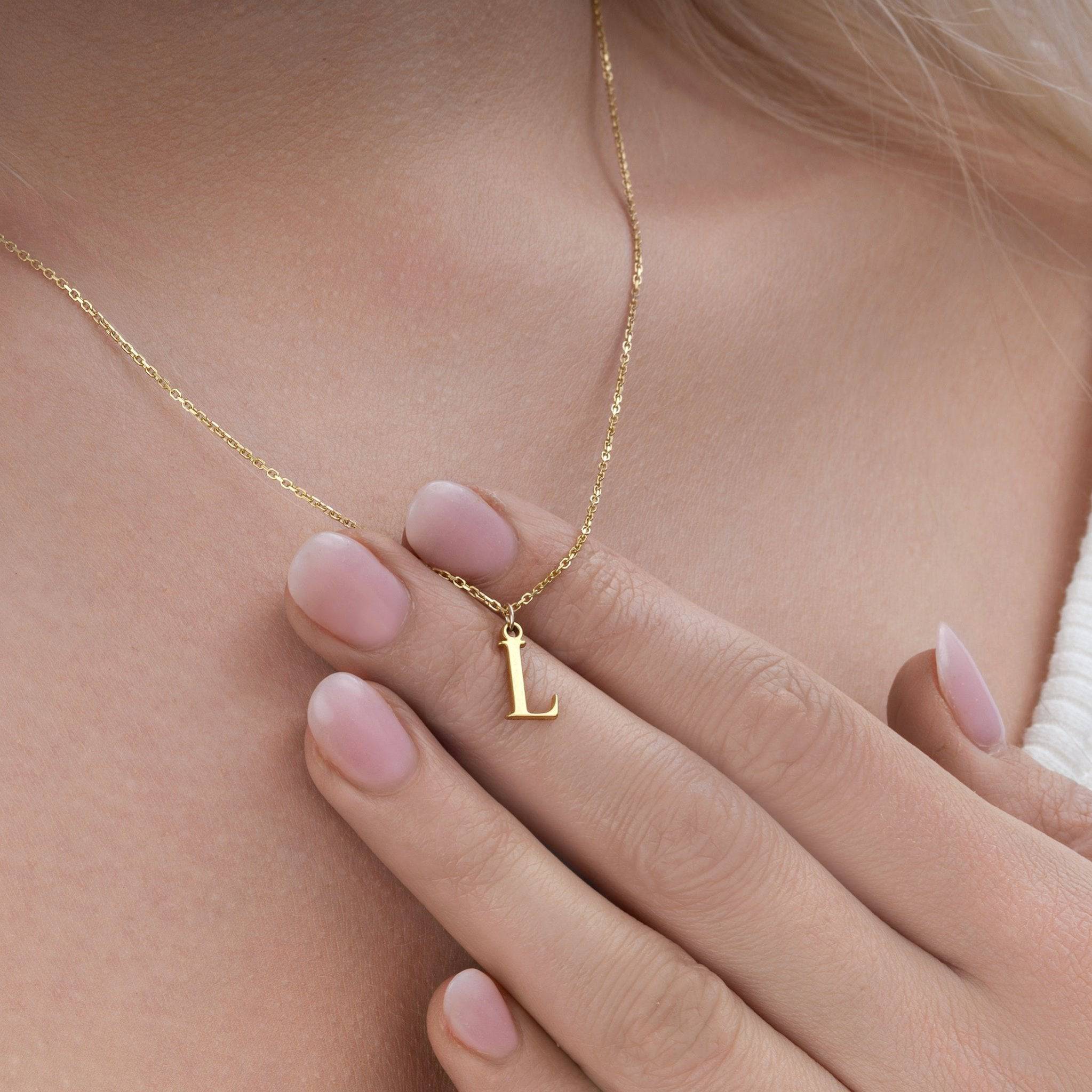 Single Initial Necklace - Image 9