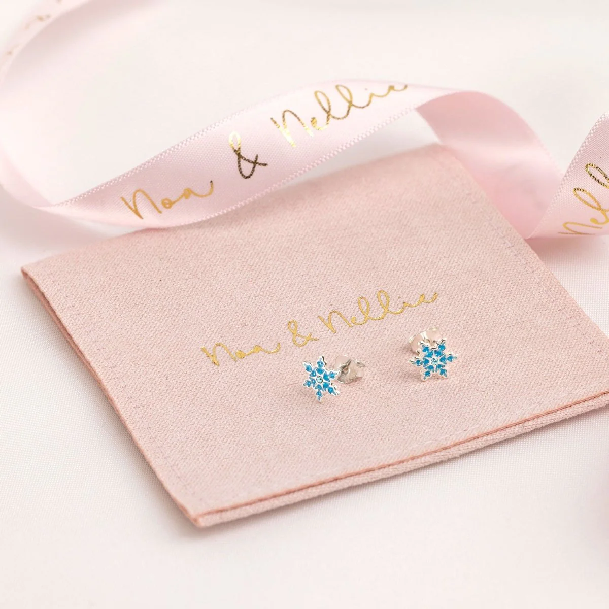 Kids Snowflake Stud Earrings - Image 3