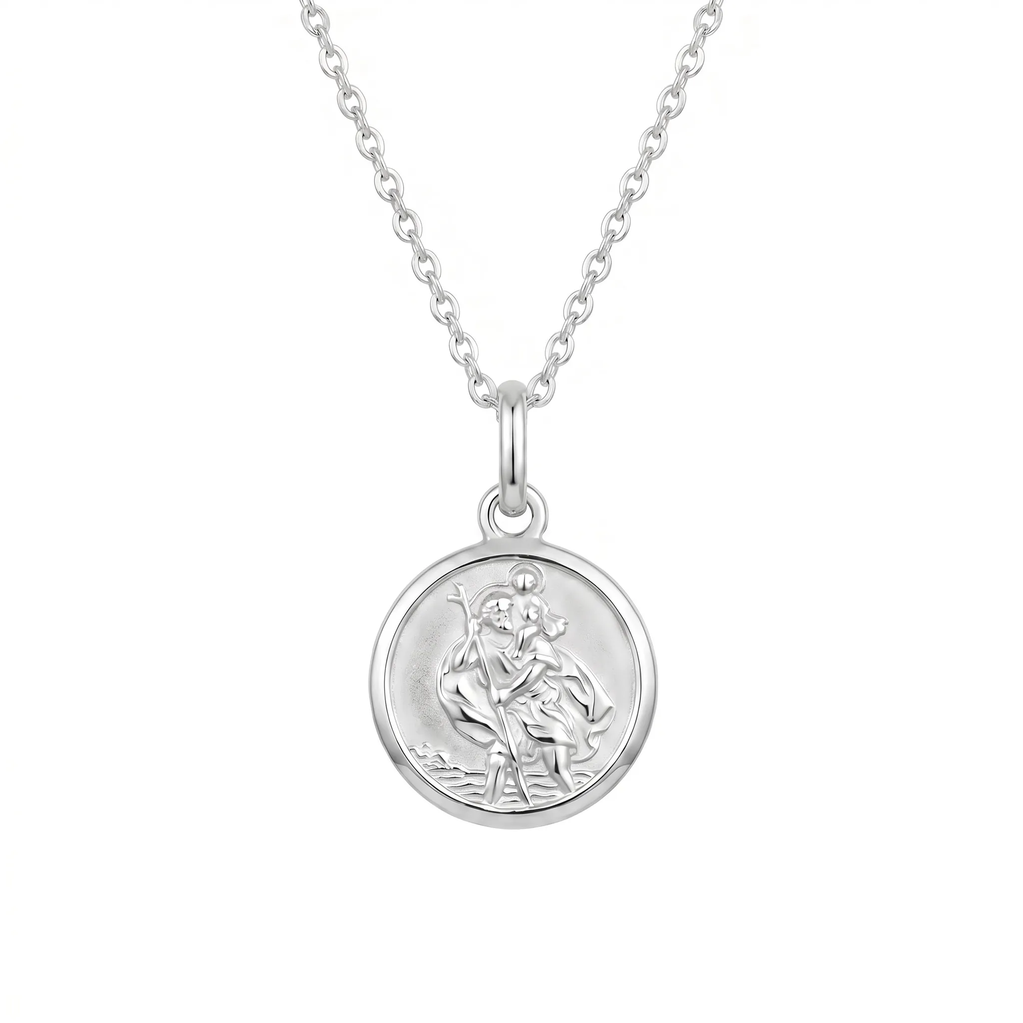 St Christopher Medallion Necklace