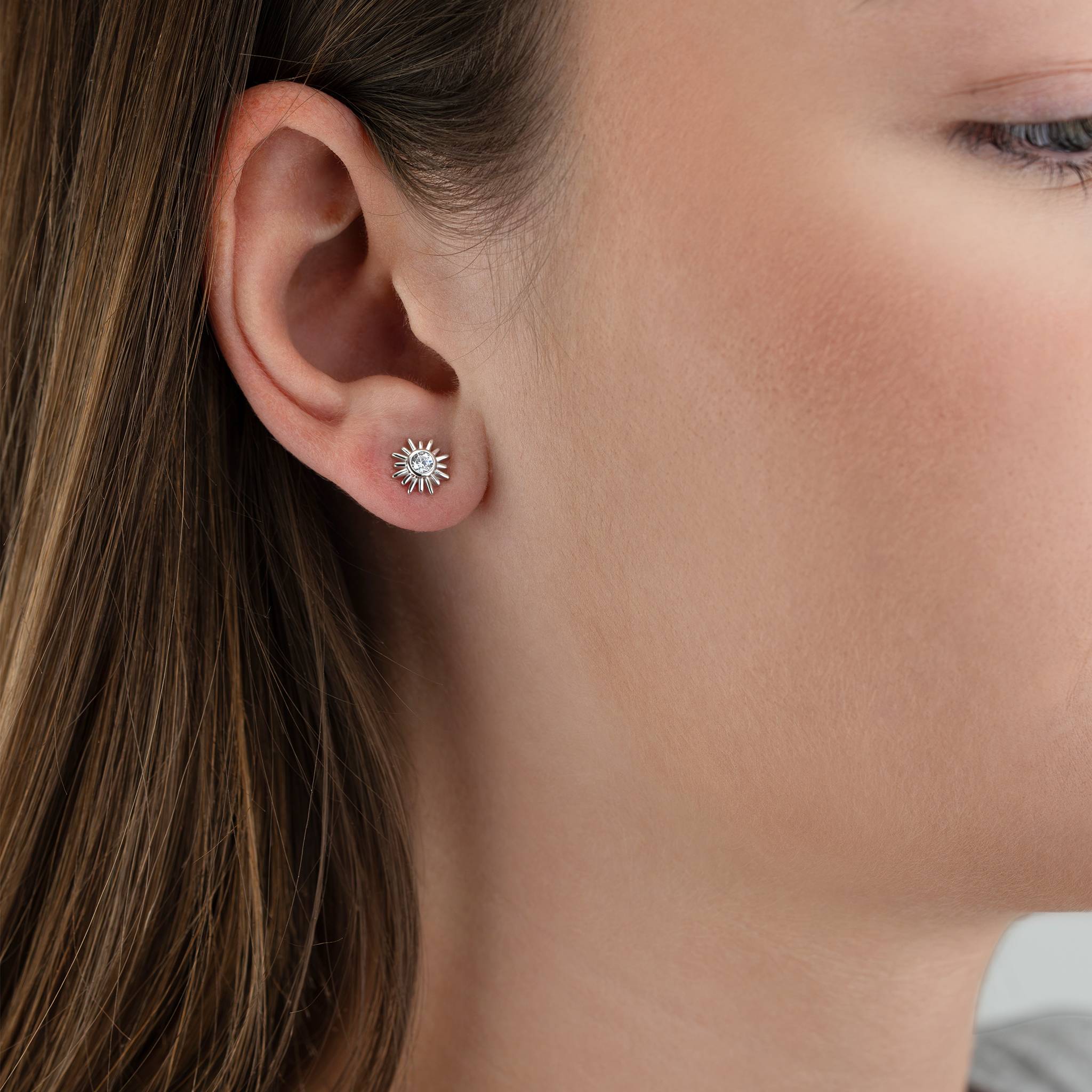 Sun Stud Earrings - Image 2
