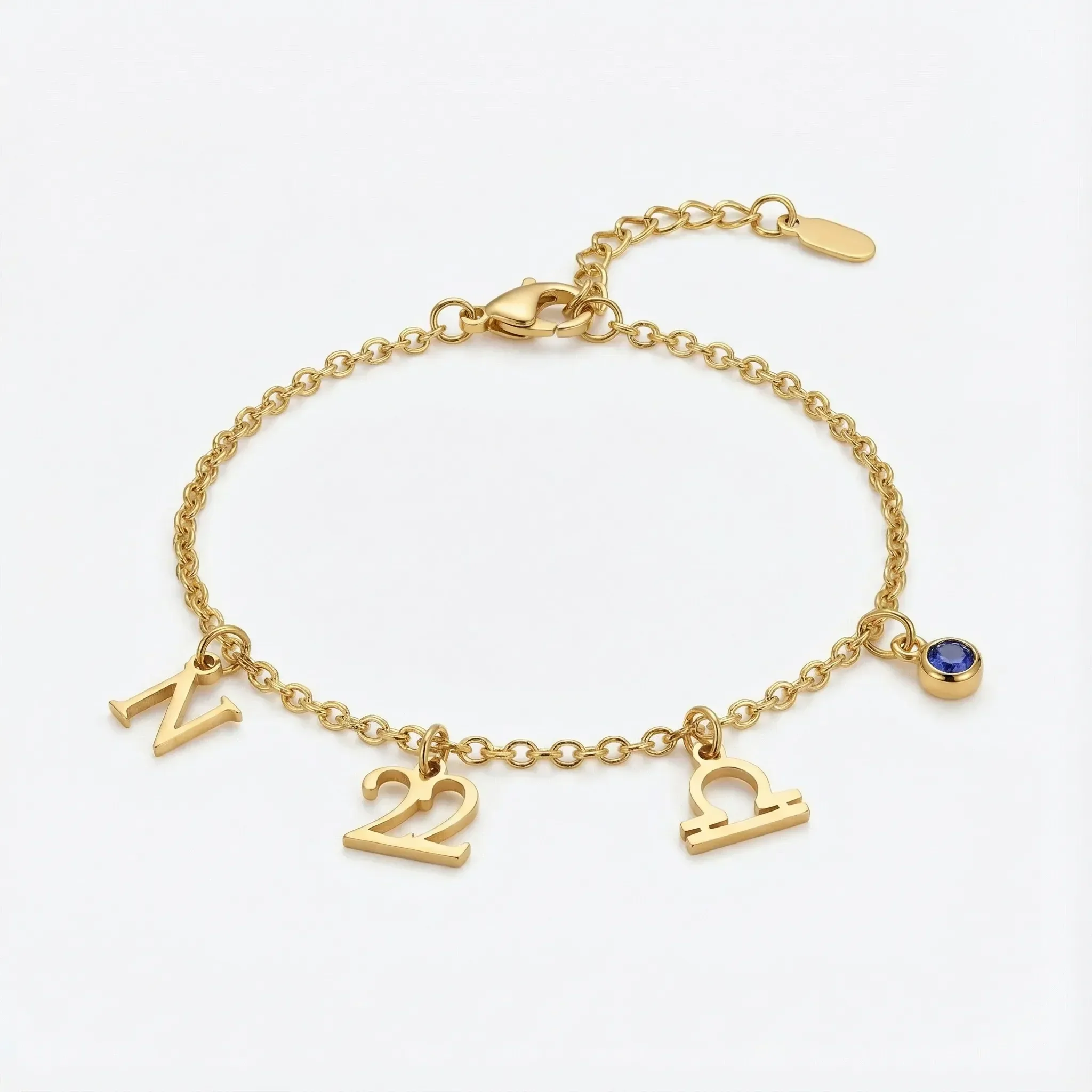 Story Bracelet with Initial, Year, Zodiac & Birthstone - Image 4