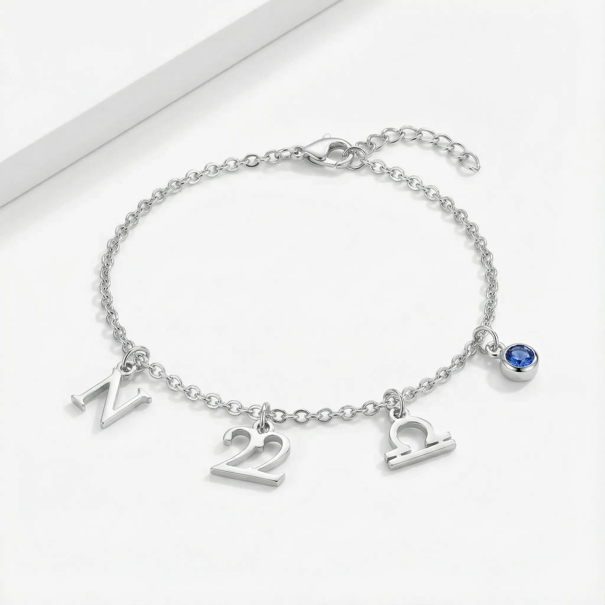 Story Bracelet with Initial, Year, Zodiac & Birthstone - Image 6