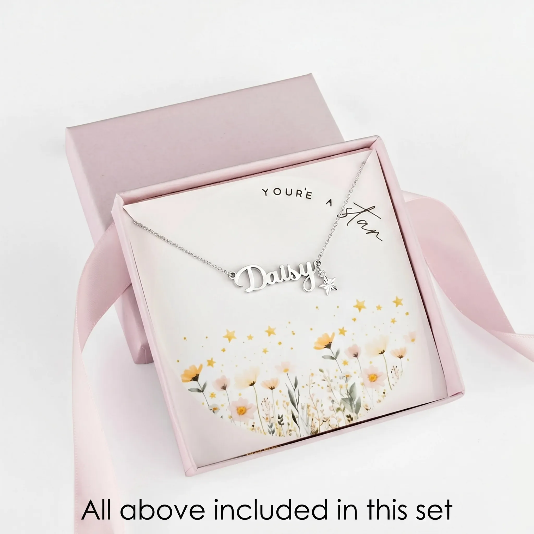 You’re A Star Kids Personalised Name Necklace & Star Charm - Image 5