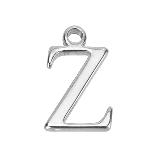 Z Silver Letter Charm
